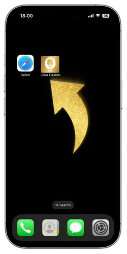 Joka Room mobile shortcut installed on smartphone home screen